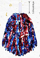 Red/Blue Metallic Spirit Poms